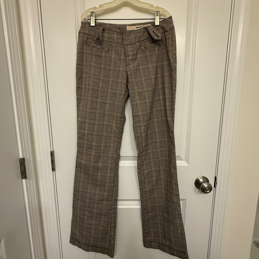 DKNY Plaid Pants SZ 5 early 2000's